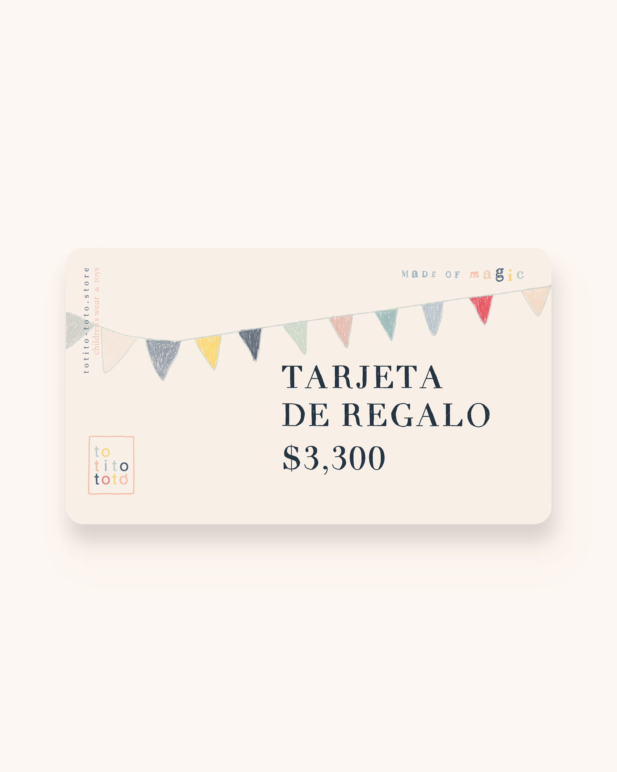 Gift Card 3300Totito Totó