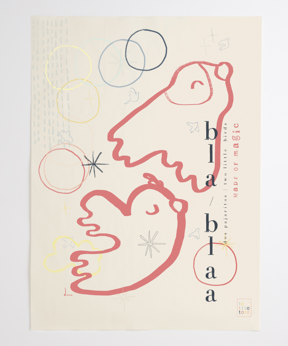 Poster Siblings 32x43 Illustration Art Print Totito Totó