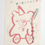 Poster Teddy Bear 32x43 Illustration Art Print Totito Totó