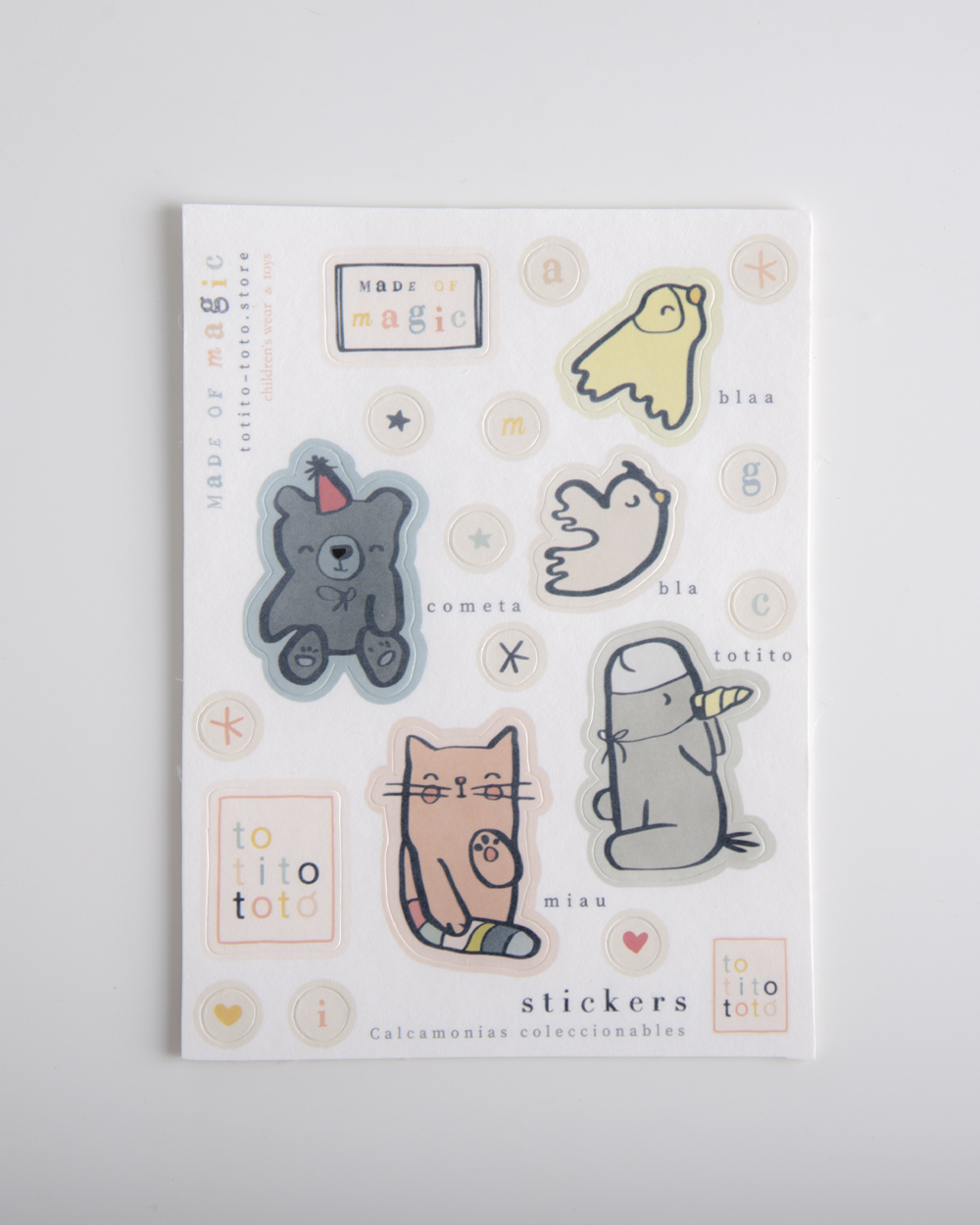 Stickers Storytelling Illustration Totito Totó